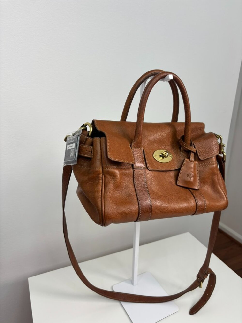 🔥 AUTHENTIC Mulberry Small Bayswater Satchel in Oak Leather 🔥 - Picture 8 of 8